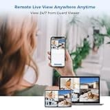 Hiseeu Wired CCTV Security Camera System Outdoor, 8 Channel 5MP DVR with 4x PT Camera, Home Security Systems Night Vision, Motion Detection, 1TB Hard Drive, Remote Access, App Alert