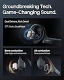 SHOKZ OpenRun Pro 2 Bone Conduction Sports Headphones, Open-Ear Wireless Earphones with Bluetooth 5.3, Noise Cancelling Mics, IP55 Waterproof, 12h Playtime for Running, USB-C Quick Charge, Black