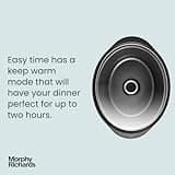 Morphy Richards 6.5L Easy Time Slow Cooker, Automatic Heat Settings, Keep Warm Mode, Hob Proof, Countdown Indicator, Dishwasher Safe Pot, Matte Black, 461021