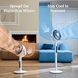 Levoit 20dB Quiet Pedestal Fans for Bedroom, 1451CFM Powerful Air Circulator Fan with Remote, 90°+120° Oscillating, 12 Speeds, 4 Modes, 12H Timer, Adjustable Height, Standing Fan for Home Office