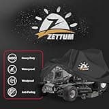 Zettum Riding Lawnmower Cover, 183 x 137 x 117 CM Lawnmower Storage Cover 600D PU Coating Ride on Mower Cover with Storage Bag Heavy Duty Lawn Mower Covers Waterproof