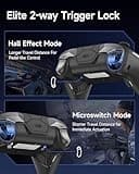 EasySMX Wireless Game Controller, D10 TMR Anti-Drift Joysticks Enhanced PC Controller,Dual-Mode Triggers,1000Hz,RGB,Mechanical,Bluetooth Gamepad for PC/Switch/Switch2/iOS/Android with Charging Dock