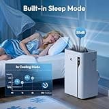 AirOrig 14000 BTU Air Conditioning Unit, 3 in 1 Portable Air Conditioner With Cooling, Fan&Dehumidify Mode, Auto Swing, 24H Timer, Effortless Cooling-Suitable for 35 m² Large Rooms