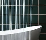 DOPROP Clear Shower Curtain Liner - 12G Thick Plastic PEVA, 180x180cm See-Through Transparent, Anti-Mould & Mould-Free, Waterproof Bathroom Curtain, Non-Toxic with Free Hooks, Washable & Easy Care