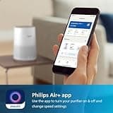 Philips Air Purifier 600 Series, Ultra Quiet and Energy-Efficient for Allergy Sufferers, HEPA Filter Removes 99.97 Percent of Pollutants, for Rooms up to 44 m2, App-Controlled, White (AC0650/10)