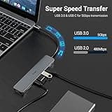 USB C Hub, JESWO 8 in 1 USB C Adapter with 4K HDMI, 100W PD, Multi USB A+C Data Ports 5Gbps, SD/TF Card Reader, Type C Dongle to HDMI Adapter for Macbook M1/M2, iPad Pro