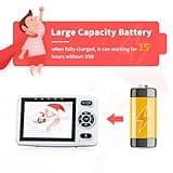 CAMWORLD Baby Monitor No WiFi for Privacy, Video Baby Monitor with Camera and Night Vision, VOX Mode, 2-Way Audio, Temperature Alert, 3 Lullabies