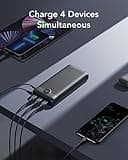 VEGER Power Bank Fast Charging,30000mAh Portable Charger PD 20W USB C Battery Pack with 4 Outputs & 2 Inputs Compatible with iPhone/iPad/Smartphones Tablet and More