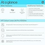 HP Laserjet Pro 4202dw Laser Printer | Colour | Printer for Small Medium Business | Wireless | Print | Print from Phone or Tablet | 2-Sided Printing | Self-healing | Ethernet
