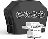 BBQ Cover Waterproof Heavy Duty Large BBQ Covers Large Heavy Duty Oxford Cloth Waterproof & Dust-proof Outdoor BBQ Grill Cover 170x61x117cm