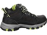 Skechers Men's Selmen Melano Hiking Boot, Black Leather W/Synthetic & Mesh, 10 UK