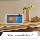 Echo Show 5 (Newest gen) I Smart display and alarm clock with clearer sound I Cloud blue
