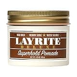 Layrite Superhold Pomade 120g | High Hold | Water Soluble | Medium Shine