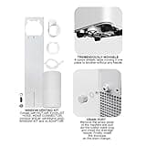 Belaco Portable Air Conditioner, 9000 BTU 4-in-1, Air Conditioning Unit, Fan & Cooling, Dehumidifier, Remote control with 24Hr Timer, Dual Window kit Included with Class A Energy Efficiency Rating