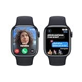 Apple Watch Series 9 [GPS, 41mm] - Midnight Aluminum Case with Midnight Sport Band, M/L (Renewed)