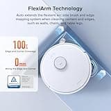 roborock Qrevo Curv S5X Robot Vacuum and Mop, 18500 Pa, Zero-Tangling System, FlexiArm Side Brush&Mop, 75°C Hot Water Mop Washing, Intelligent Dirt Detection, Self-cleaning Multifunctional Dock 3.0