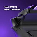 ManbaOne Multi-Platform Gaming Controller for PC,Switch 2,Switch,iOS,Android with Screen, Hall Effect Joysticks/Triggers, Mapping Function, Colorful LED, 1800mAh Battery, Charging Dock (Black)