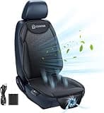 COMFIER Cooling Car Seat Cushion, 12V Cooled Car Seat Cover Front Seat for Cars Trucks SUV Universal Fit, Ventilated Car Seat Cover with Adjustable Temperature Intensity