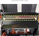GEHPYYDS Satin Ribbon Printer Machine 4 Row Digital Ribbon Printer 200dpi 150 mm/s Label Printer Foil Stamping Printing Machine,12-20mm Width, Supports 50+ Languages for Gift Wrapping