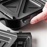 Russell Hobbs Sandwich Maker 3 in 1 Creations (Waffle maker, panini press or grill, 3 removable plates with non-stick coating, dishwashersafe parts, BPA free) 26810, Black