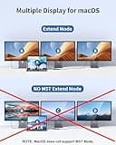 Laptop Docking Station, USB C Dual HDMI Adapter, 9 IN 1 USB C Dual Monitor Docking Station with 2 HDMI, DisplayPort, 3 USB, 100W PD, SD/TF for MacBook Pro 2020-2016, MacBook Air 2020-2018