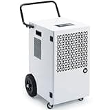 Megonia C9W 120L/Day Commercial/Residential Dehumidifier: White, 300m2/600m3, 7L Tank, 500m³/h Air Flow, 715W, Adjustable Humidity Control, Digital Display, Continuous Mode