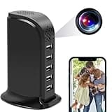 4U Spy Hidden Camera, WiFi USB Charger Camera 5-Port USB Hub 1080P Wireless Security Nanny Cam Mini Video Recorder with Motion Detection, Support iOS/Android