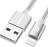 UNBREAKcable Lightning iPhone Charger Cable - [Apple MFi Certified] 3.3ft/1m Nylon Braided Apple Charger Lead USB Fast Charging Cable for iPhone Xs Max X XR 8 7 6s 6 Plus SE 5s 5c 5, iPad, iPod
