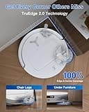 ECOVACS DEEBOT T50 PRO OMNI Robot Vacuum and Mop,Extend Side Brush and Mop, 15,000Pa, AIVI 3D 3.0, Auto Cleaning Solution Adding, 75℃ Hot Water Mop Washing, Hot Air-Drying, Ultra-thin 81mm, White