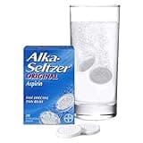 Alka-Seltzer Alka Seltzer Original Effervescent Tablets with Aspirin, Fast and Effective Pain Relief for Cold and Flu, 1 Pack of 20