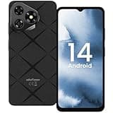 Ulefone Note 19 Mobile Phones 6GB+64GB/512GB SD 5000mAh, Octa Core Android 14 6.65” HD+ Smartphone SIM Free Unlocked 8MP+5MP Camera, 4G Dual SIM Fingerprint Face ID OTG UK, 2 year warranty - Black