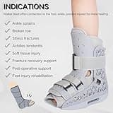 Air Cam Walking Fracture Boot, Medical Short Orthopaedic boot for Broken Foot Sprained Ankle, Inflatable Walker Brace for Post-Op Support (L)