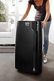 De'Longhi Pinguino PACEX120 Silent | Portable Air Conditioner with Real Feel Technology | 110m³, 11,500 BTU, A Energy Efficiency, Black