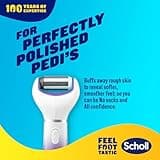 Scholl ExpertCare 2-in-1 File & Smooth. Dual Speed Pedi Electric Foot File for Hard Skin and Callus Removal. Batteries Included