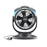 XPower Misting Fan Outdoor Cooling Oscillating Heavy Duty Powerful High Velocity Ideal for Camping Patios Picnics & More (FM-68)