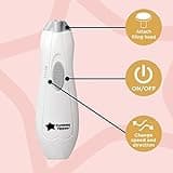 Tommee Tippee Electric Baby Nail File, with Six Filing Heads for Baby and Adult Use, Battery-Powered Infant Nail Clipper with LED Light and Adjustable Speed and Direction Settings