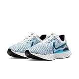 Nike Men's React Infinity Run FK 3 Sneaker, White Black Blue Orbit Chlorine Blue, 7.5 UK