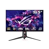 ASUS ROG Swift OLED PG32UCDM gaming monitor ― 32-inch 4K QD-OLED panel, 240Hz, 0.03ms (GTG), G-SYNC compatible, custom heatsink, graphene film, uniform brightness, 99% DCI-P3, True 10-bit, 90 W Type-C