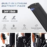 COLORWAY Electric Bike, 28 inch E Bike 250W Motor 7 Speeds transmission, 36V15AH removable lithium battery e bikes for men and women Maximum cruising range 45-100km