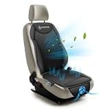 COMFIER Cooling Car Seat Covers Front Seats, Black 12V Cooling Car Seat Cushions, Front Seat Covers for Cars SUV Universal
