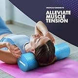 KAYMAN Sports Foam Roller Sports Recovery, Deep Tissue Muscle Tension Relief & Circulation Increase Portable & Lightweight Self Massager for Back, Legs, Gym, Pilates & Yoga EVA 90 x 15cm (Blue)