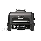 Ninja Woodfire Pro XL Electric BBQ Grill & Smoker with Digital Probe, Large 4-in-1 Outdoor & Woodfire Adjustable Stand & Side Table, Electric Outdoor Oven & BBQ Grill Stand, Heavy-Duty