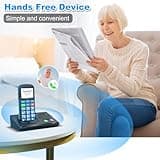uleway 4G Senior Mobile Phone Unlocked with Bluetooth Charging Dock Handsfree Speakerphone High Volume Big Button for Elderly SIM Free Easy to Use Basic Phone SOS Emergency Button