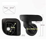 GUGULUZA Luggage Suitcase Wheel Replacement, Spare Spinner Wheel for Hard Shell Suitcase Repair, GW237