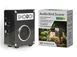 Pigeon Deterrent & Bird Scarer – Seagull, Crow, Magpie & Garden Bird Repeller – Bio-Acoustic Distress Call Technology – Battery Operated – Outdoor Waterproof