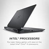 Dell G15 5530 15.6" FHD 120Hz Gaming Laptop, Intel Core i5-13450HX, NVIDIA GeForce RTX 3050 6GB, 16GB RAM, 512GB SSD, Windows 11 Home, English-UK Backlit Keyboard, Dark Shadow Grey