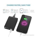 Multi USB Charger, Anker 60W USB Charging Station, 6-Port Family-Sized Desktop USB Plug, For iPhone 15/15Pro/15 Pro Max/14/14 Pro/14 Pro Max/13 Pro/13 Pro Max, Samsung, iPad, and More (Black)