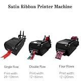 ZIXIAOS Satin Ribbon Printing Machine Digital Ribbon Printer, Label Printer Foil Stamping Printing Machine for Gift Wrapping, Supports 50+ Languages for Christmas Party,singlerow