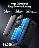Anker Power Bank, 24,000mAh 3-Port Portable Charger with 140W Output, 737 (PowerCore 24K), Smart Digital Display, Compatible with iPhone 16/15/14/13 Series, Samsung, Dell, AirPods, and More
