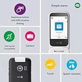 Doro Leva L20 Unlocked Mobile Phone for Seniors - Large Display - Powerful HD Sound - Camera - Assistance Button with GPS Location - Basic Phone Without Internet (Black)